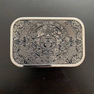 Men’s Myan Aztec Calendar Belt Buckle